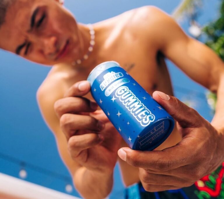 Mr. Mushies Blue Slushie Mushroom Gummies